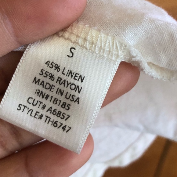 The ldrs Lace Tank Top Sleeveless Shirt Blouse S - Picture 3 of 4